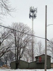 current communications tower from 10 1/2 St