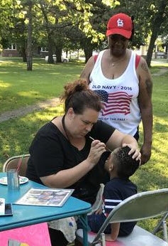 Harvard Park & Iles Park National Night Out 2017 - facepainting