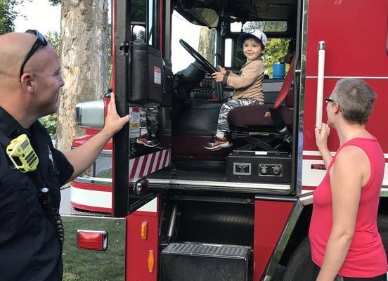 Harvard Park & Iles Park National Night Out 2017 - fire truck