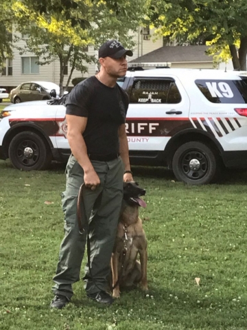 Harvard Park & Iles Park National Night Out 2017 - K-9 demonstration.
